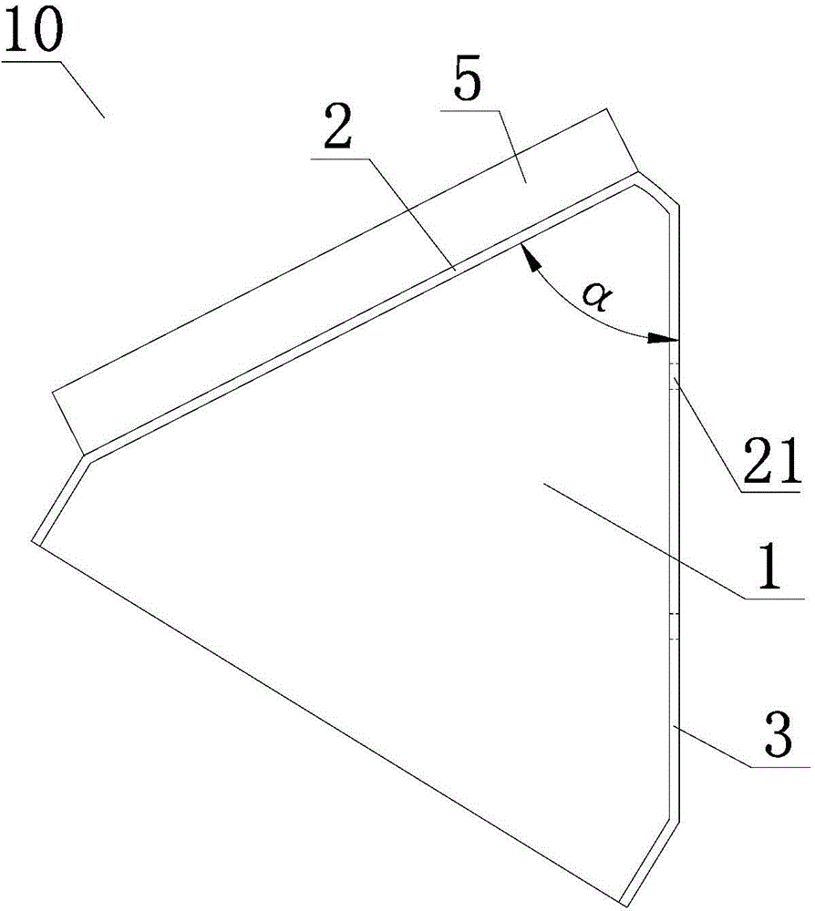 Bucket structure and bucket elevator