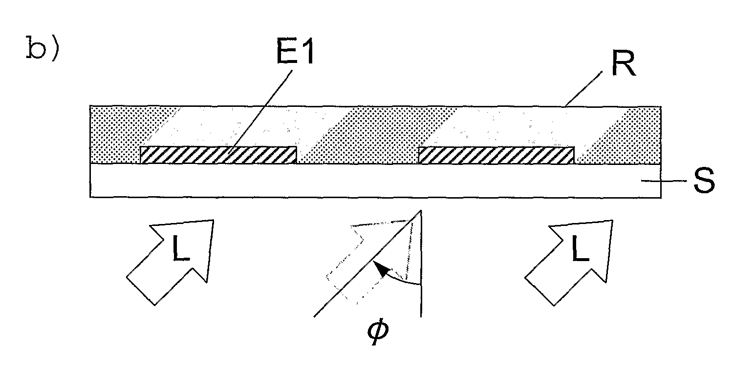 Method for forming a pattern on a substrate and electronic device formed thereby