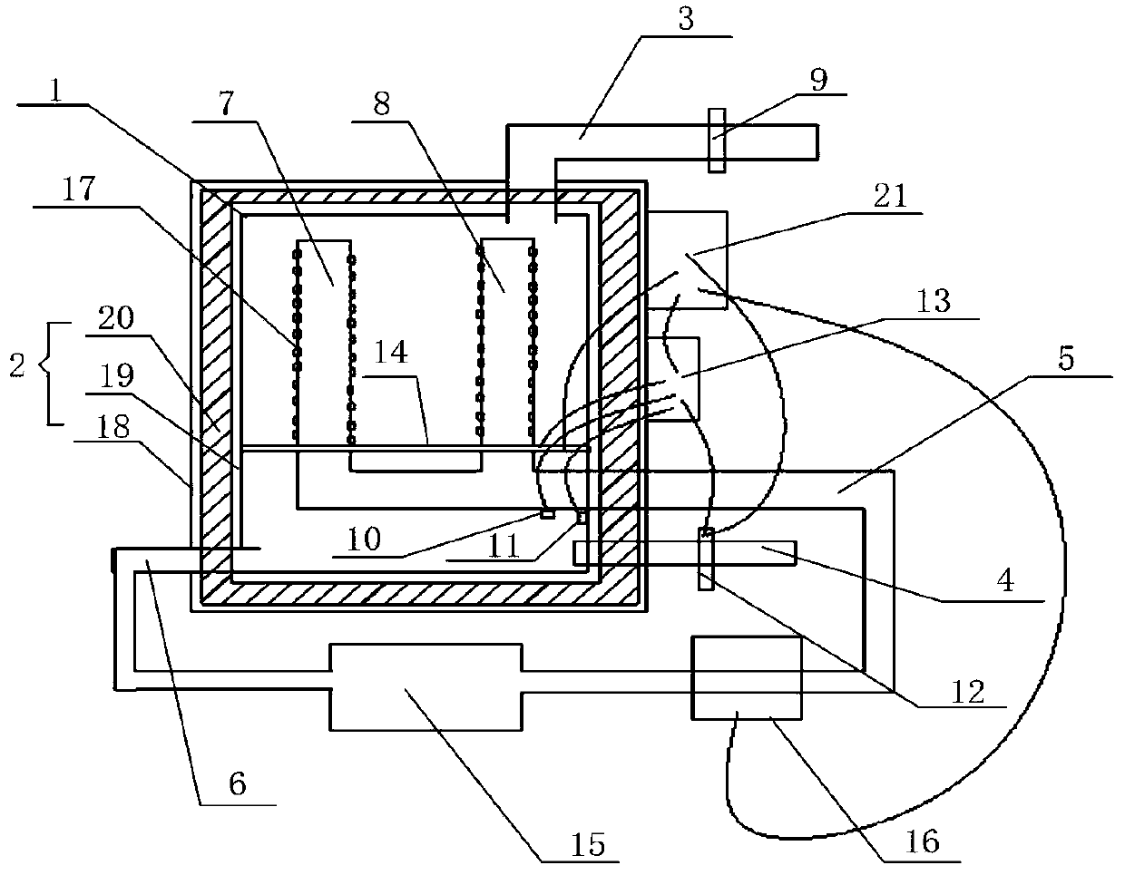 Liquid gasification device