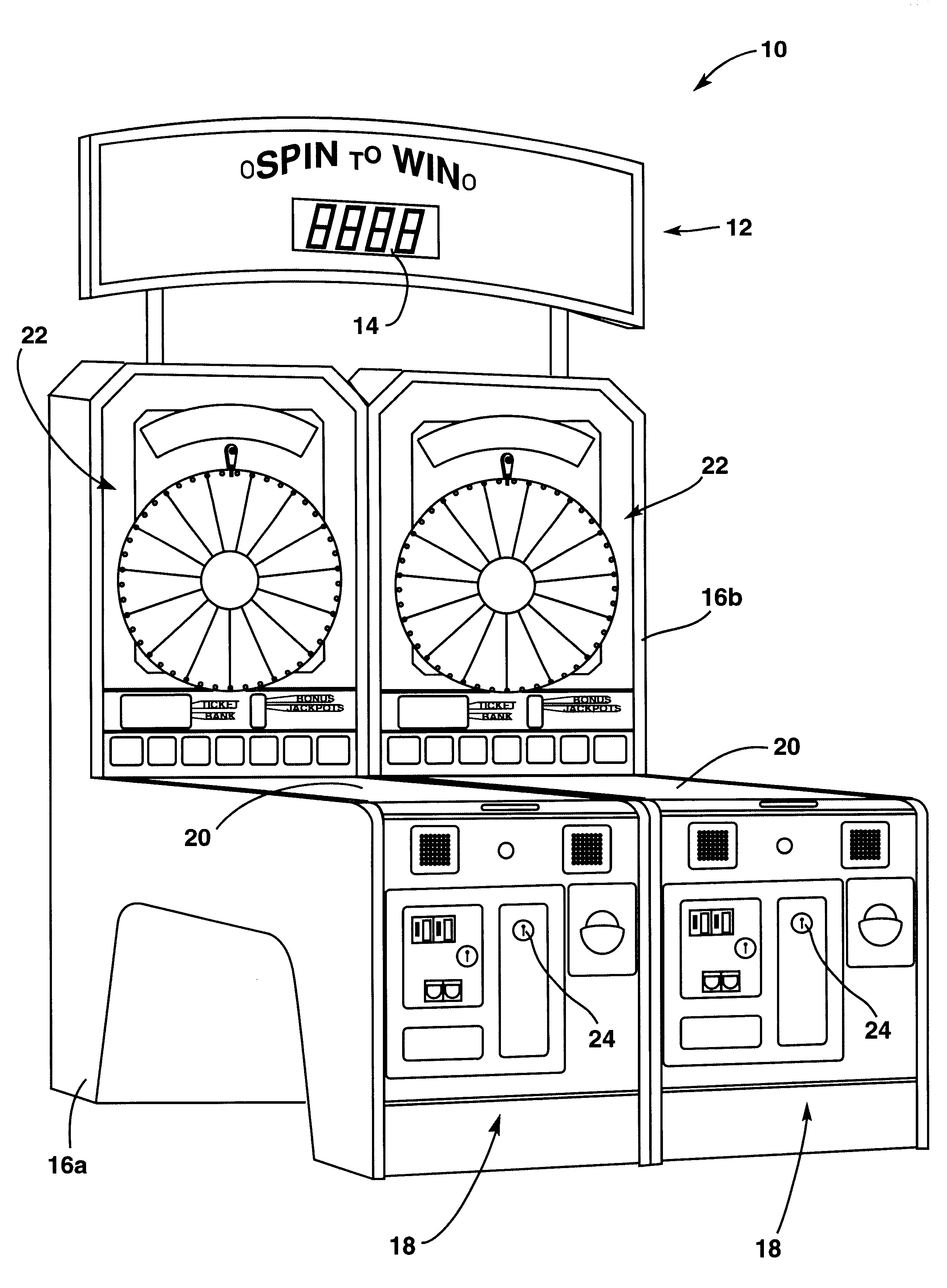 Progressive bonus ticket redemption arcade game