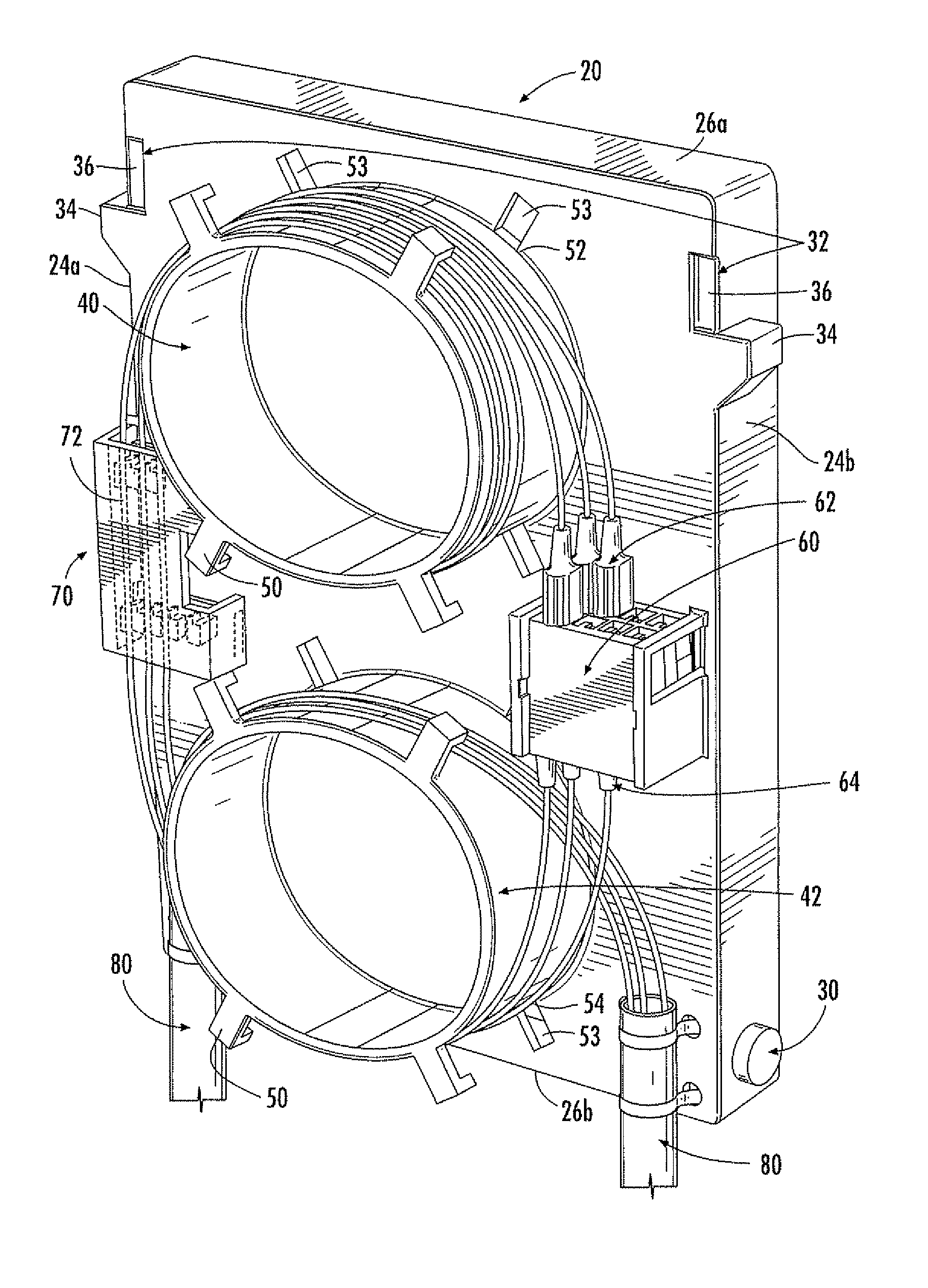 Fiber optic connector panel