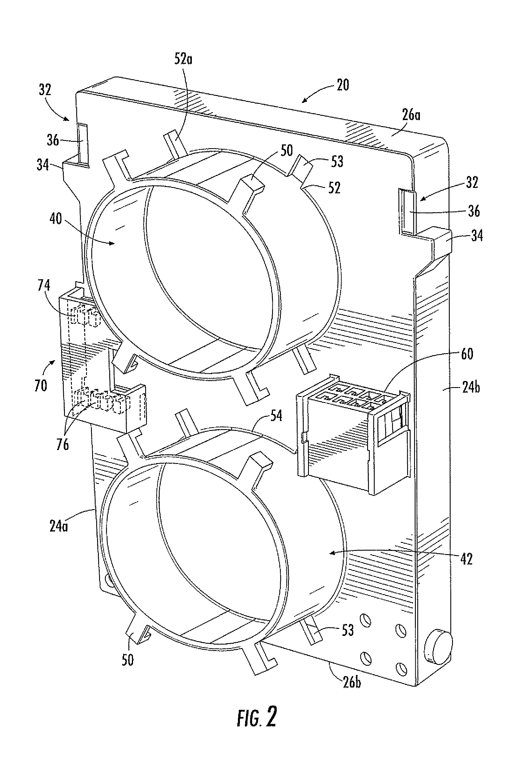 Fiber optic connector panel