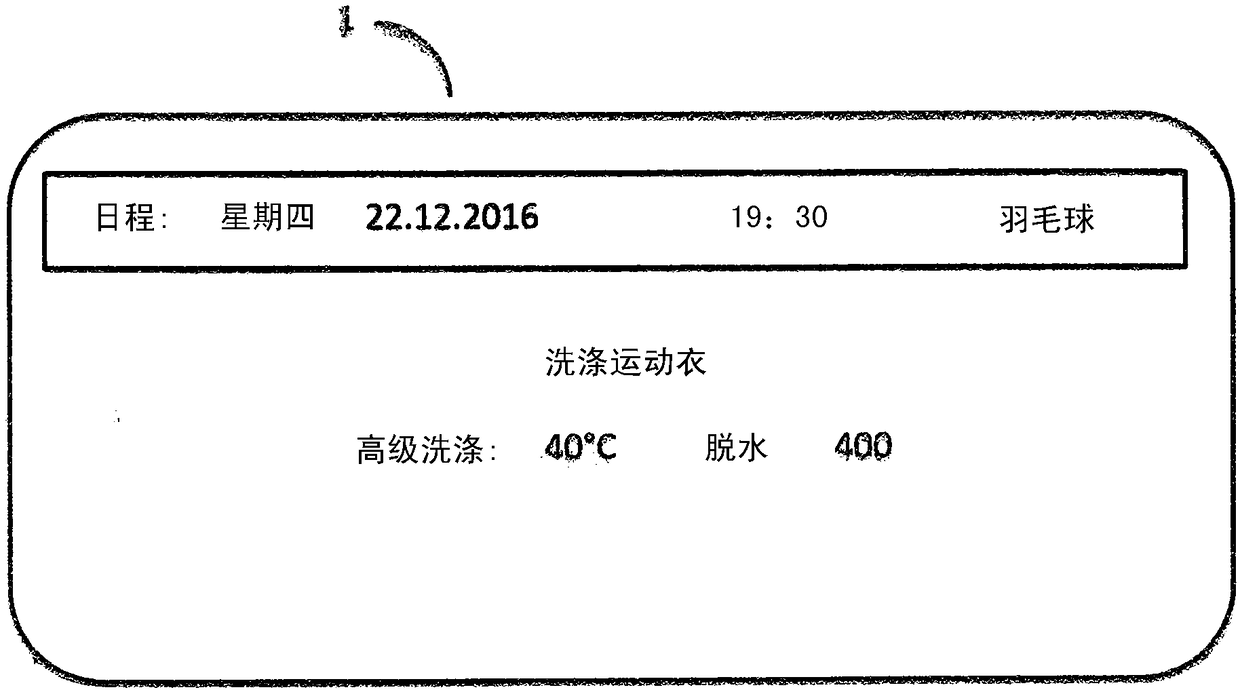 Household appliance with improved control, method for operating the same, and system comprising said household appliance