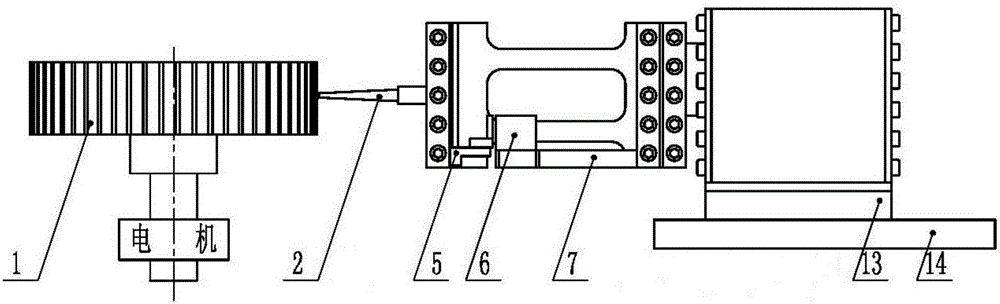 Full-automatic measuring instrument for controlling gear M value by divided teeth