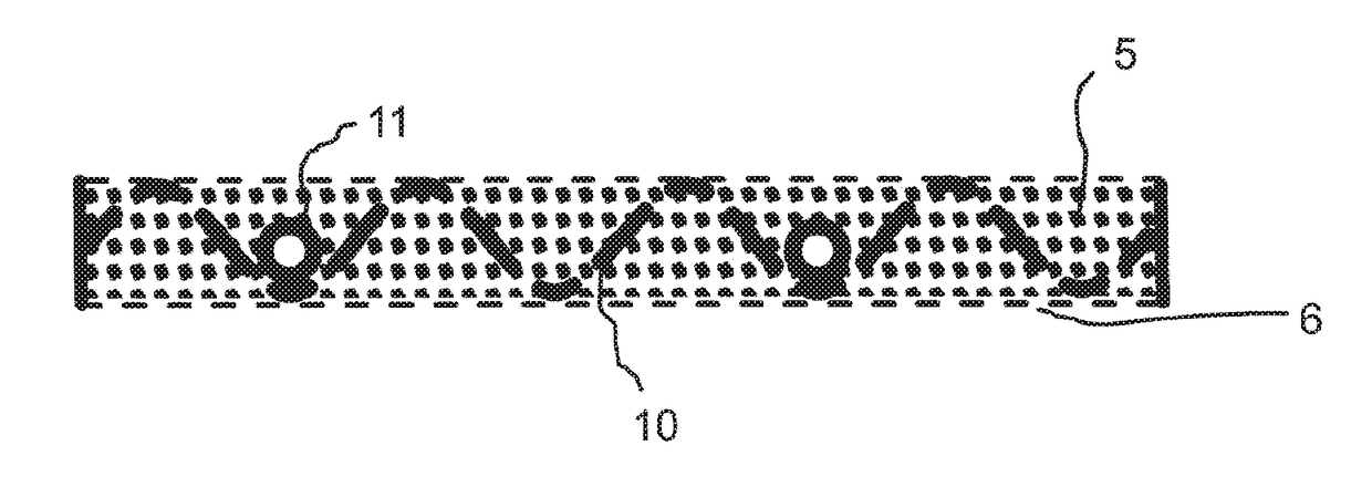 Low-pressure drop structure of particle adsorbent bed for adsorption gas separation process