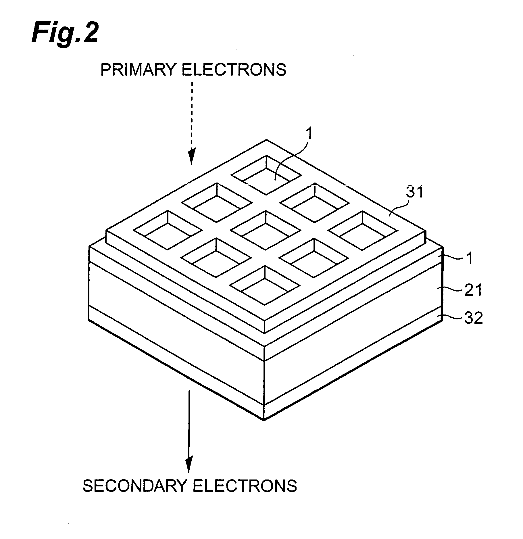 Transmitting type secondary electron surface and electron tube