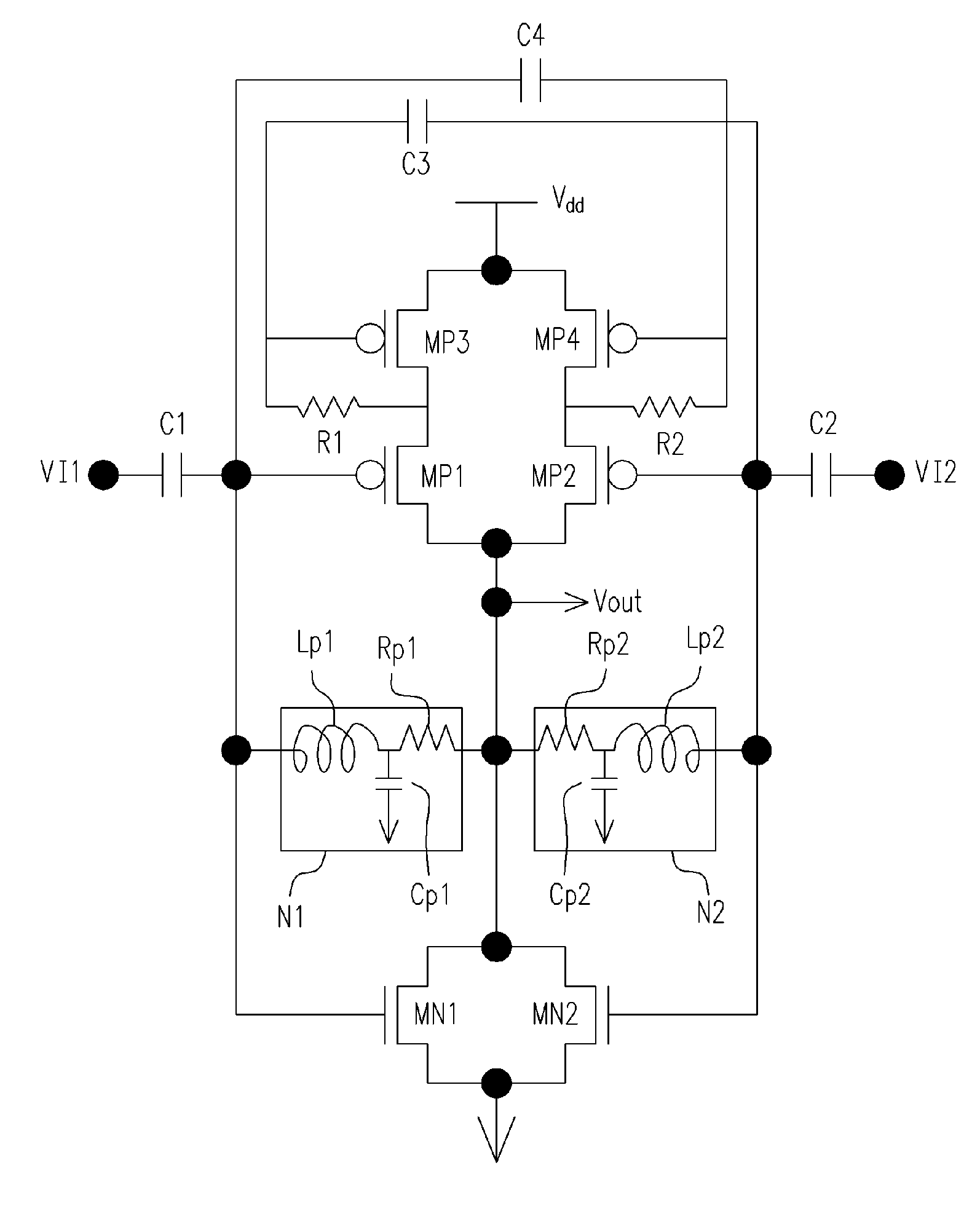 Self dc-bias high frequency logic gate, high frequency NAND gate and high frequency nor gate