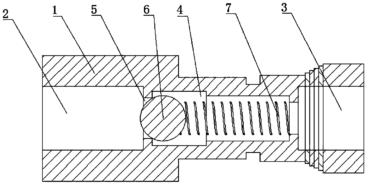 Check valve for air supply of sulfide hexafluoride equipment