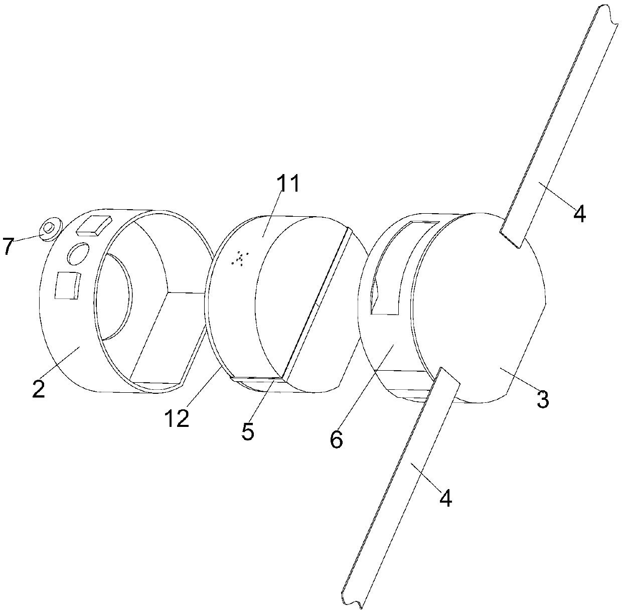 Neostomy excrement receiving device