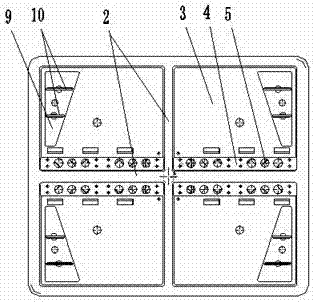 Charging tray for electric vehicle driving battery