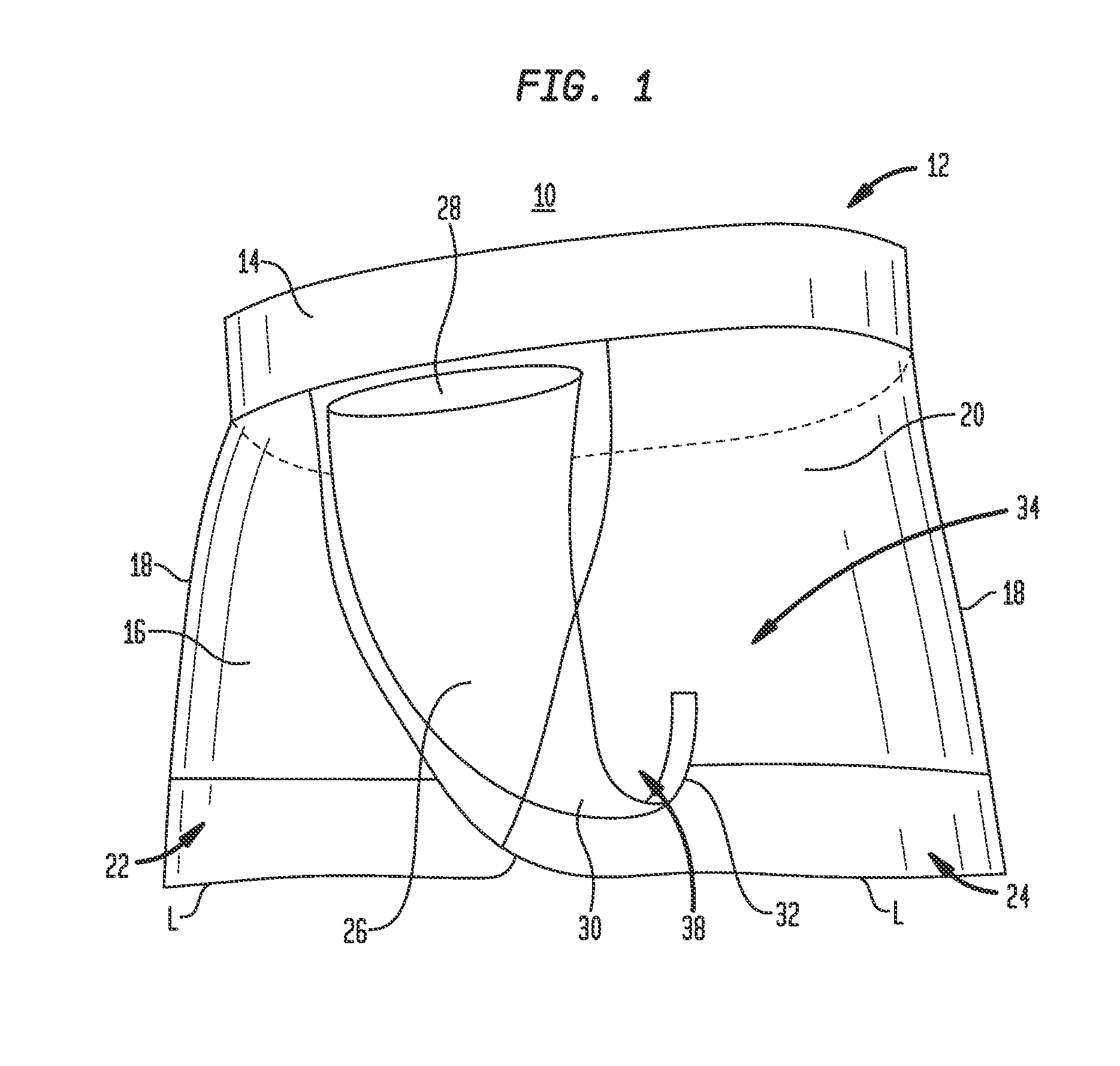 Athletic garment with integral cup assembly