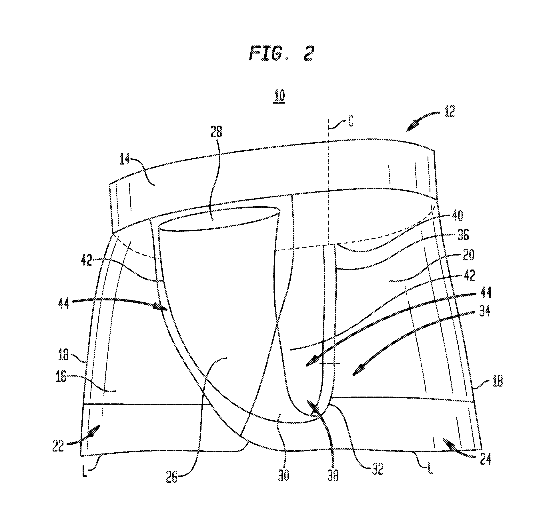 Athletic garment with integral cup assembly