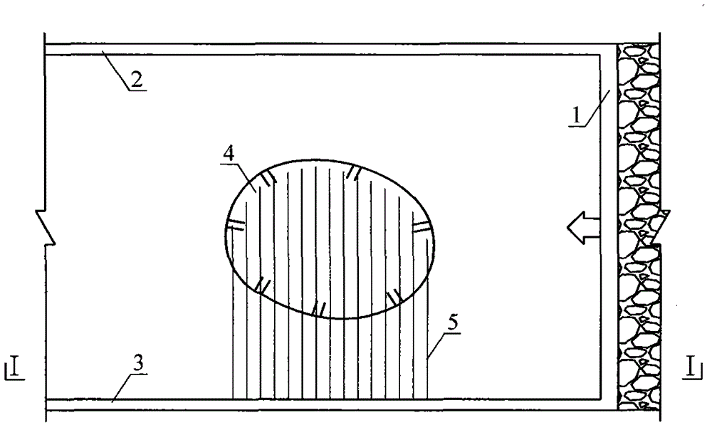 Method for chemically softening rock to allow fully mechanized coal face to pass collapsed column