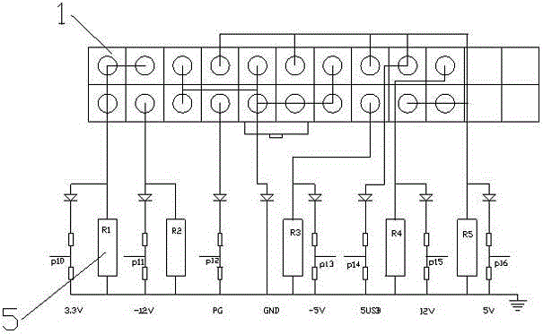 Computer power failure detecting instrument