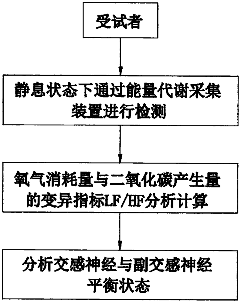 Resting energy metabolic rate variation characteristic analysis method