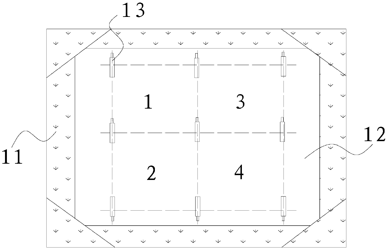 Composite material plate structure damage monitoring method