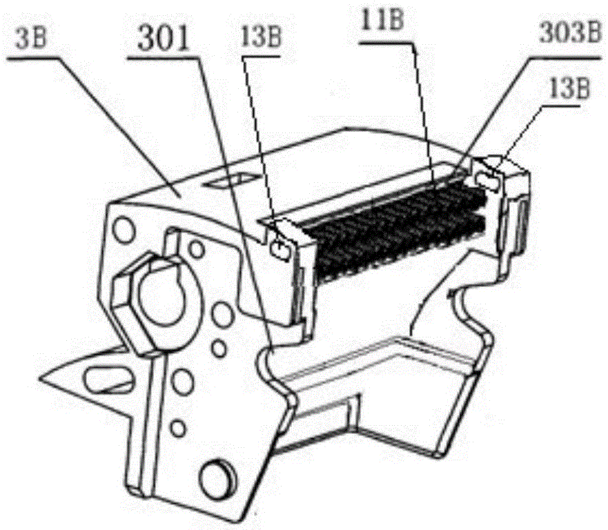 Contact support structure for air circuit breaker contact system