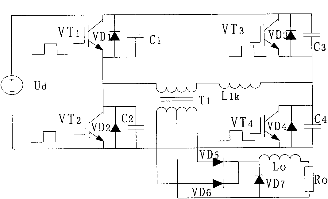 Phase-shifting full-bridge convertor real-time fault diagnosis method and system