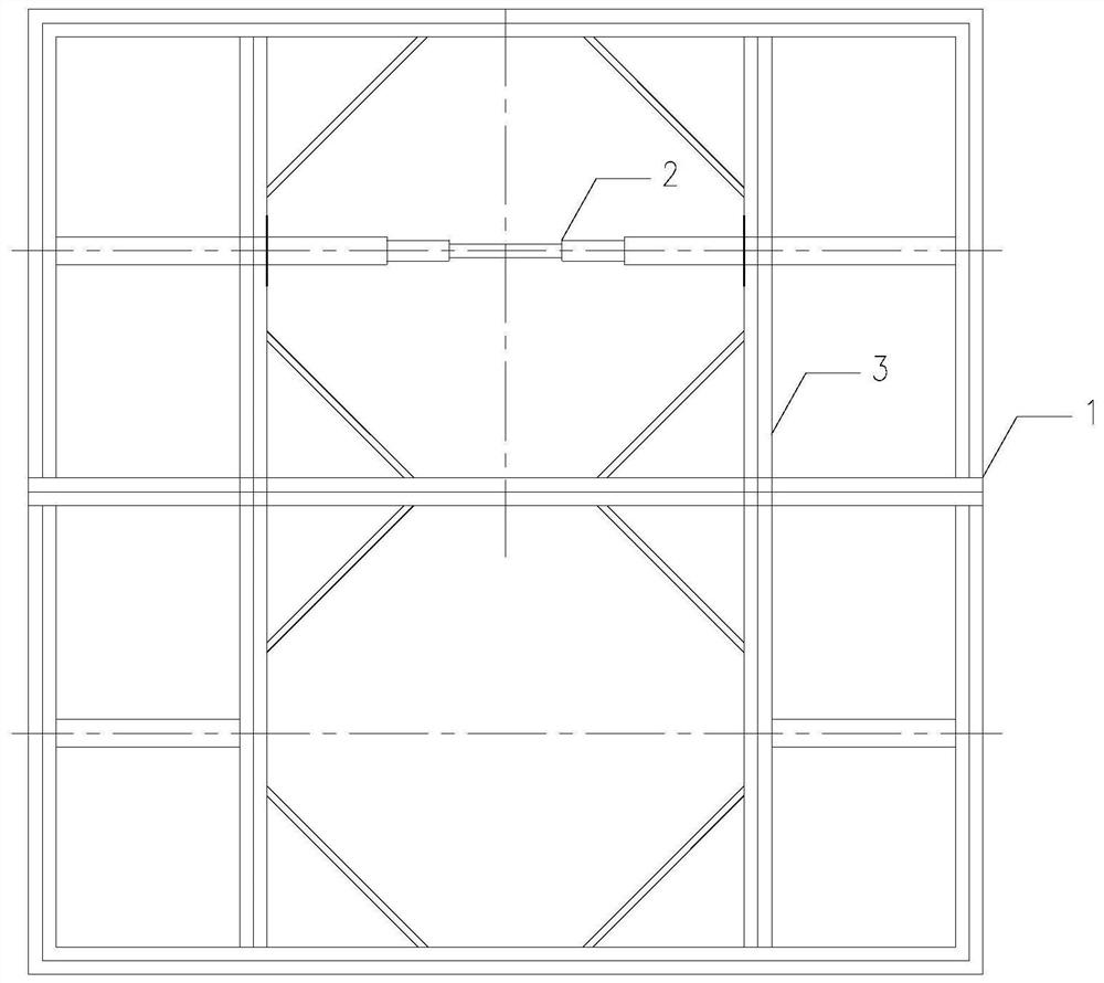 Small-diameter shield well inner integral transverse moving platform