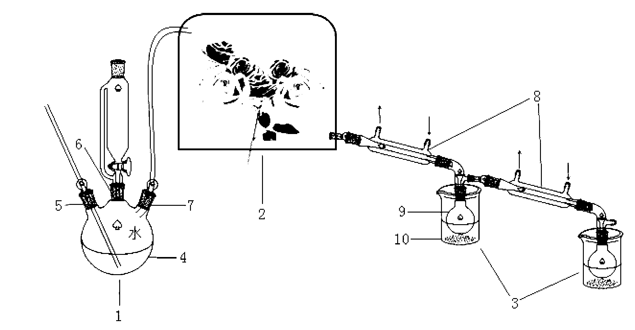 Natural aromatic essential oil acquisition apparatus and application method