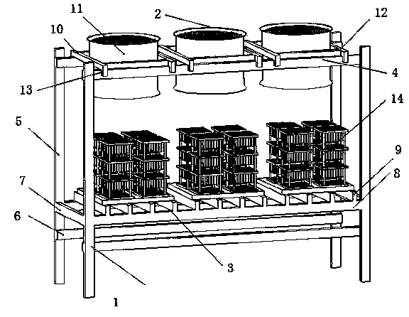 Air cooling device for heat treatment of workpiece