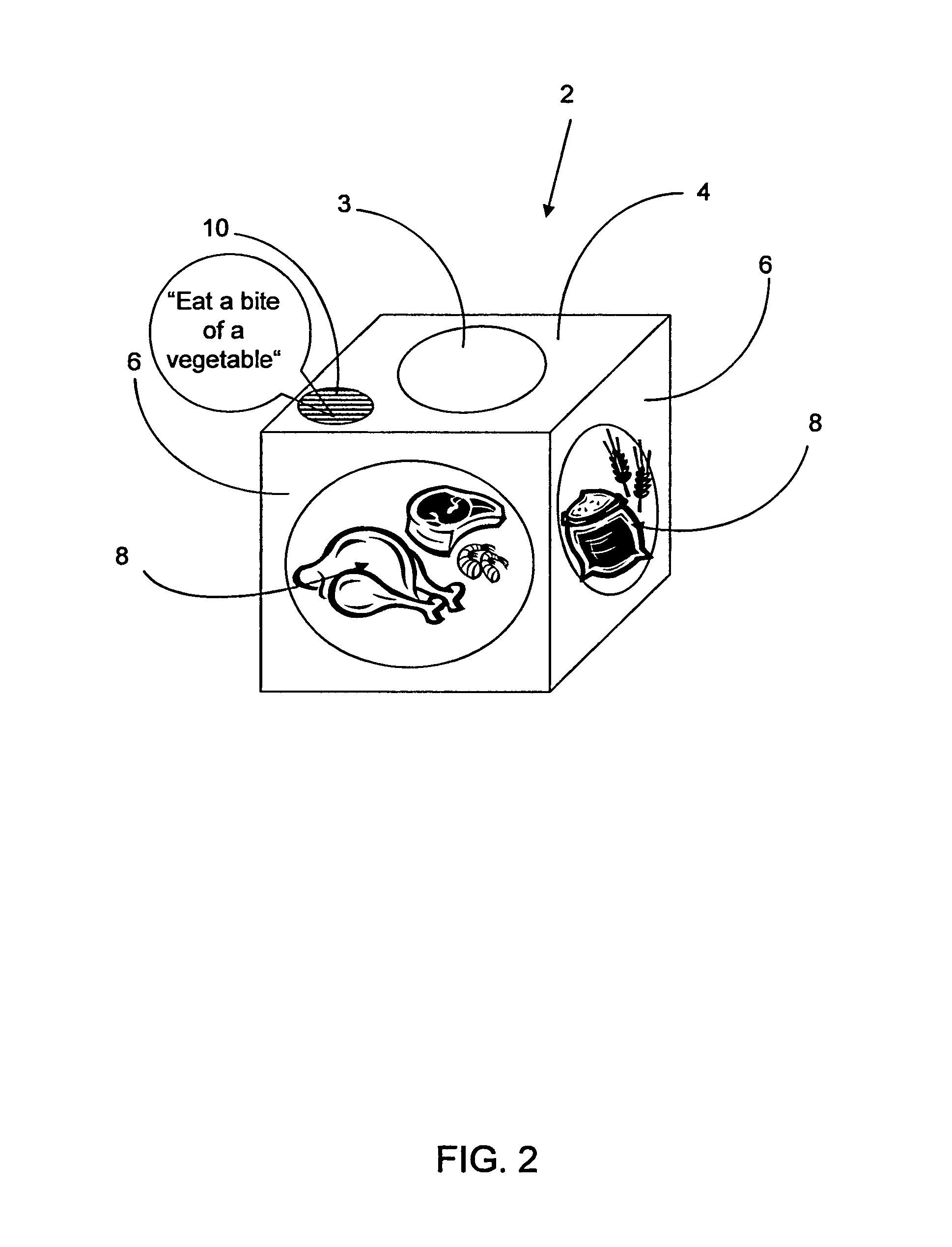 Interactive healthy eating table game apparatus and game