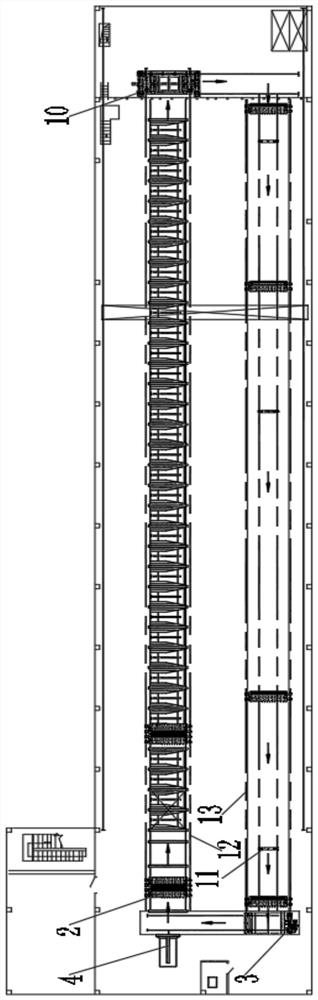 Stepping type pellet roasting equipment