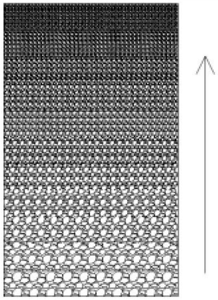 Upward-flow heterogeneous filter material filter tank