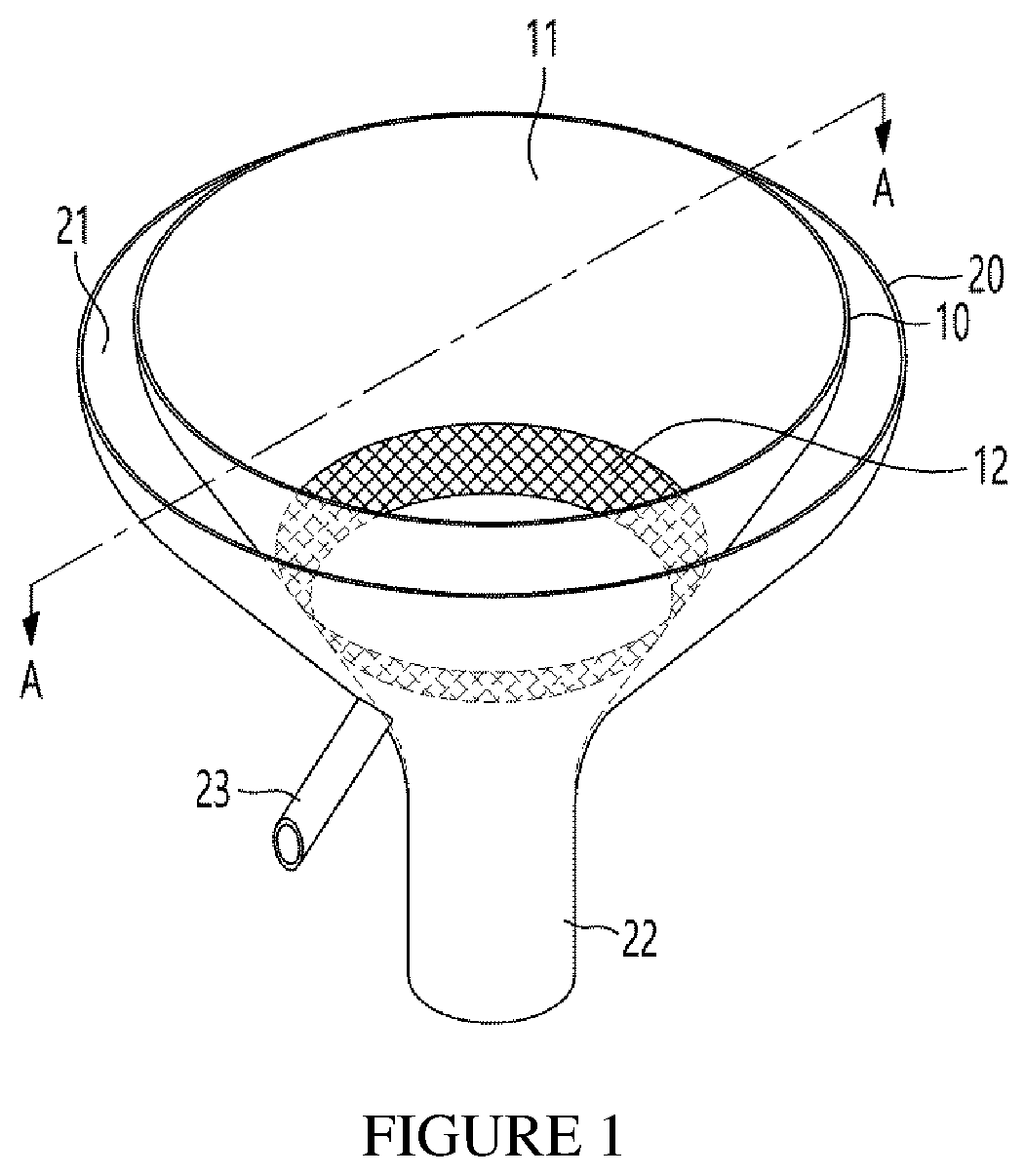 Rainwater guidance device for meteorological observation balloon