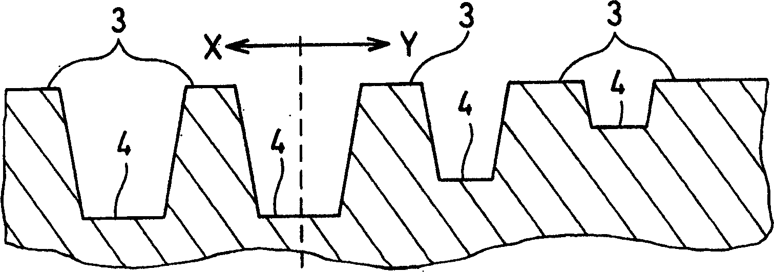 Resin relief plate for forming film