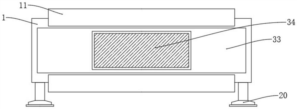 Stretching structure with good stability for producing uniaxially-stretched polyimide film