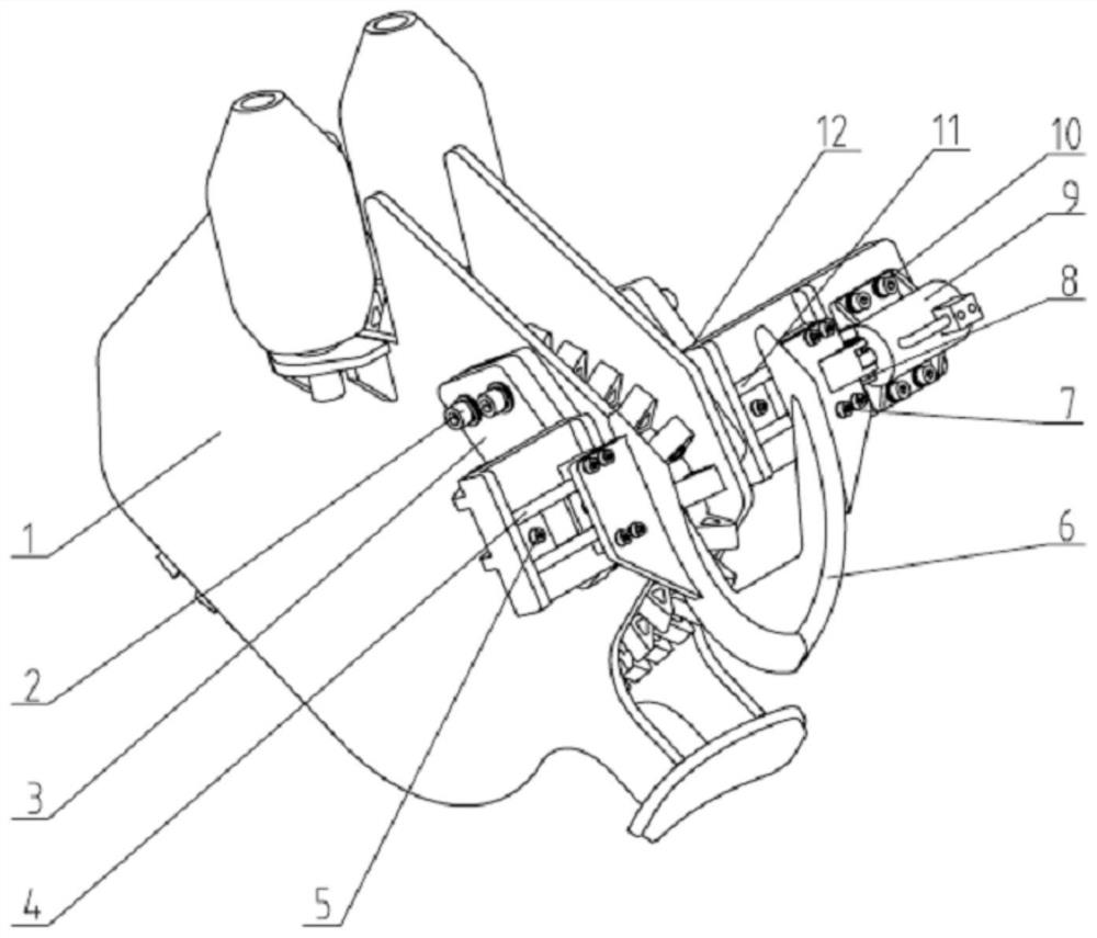 A tablet holding device with two-way selection function