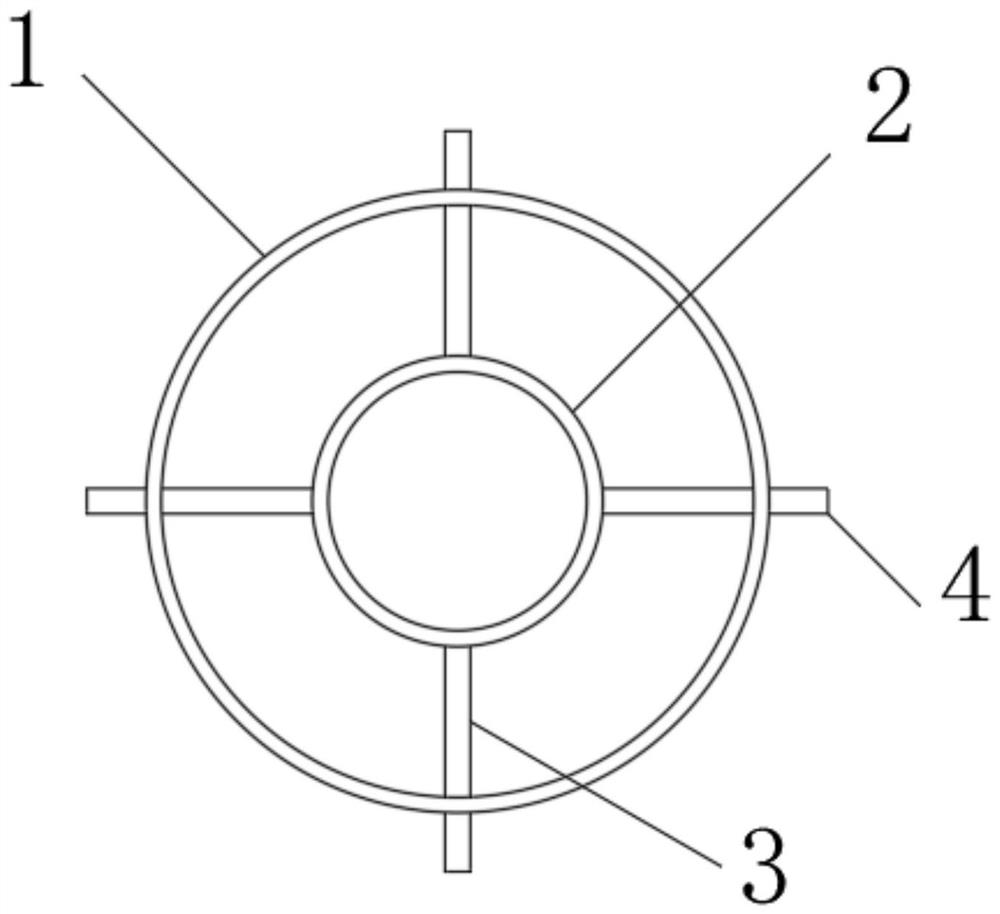 Positioning fixture for pile foundation reinforcement cage