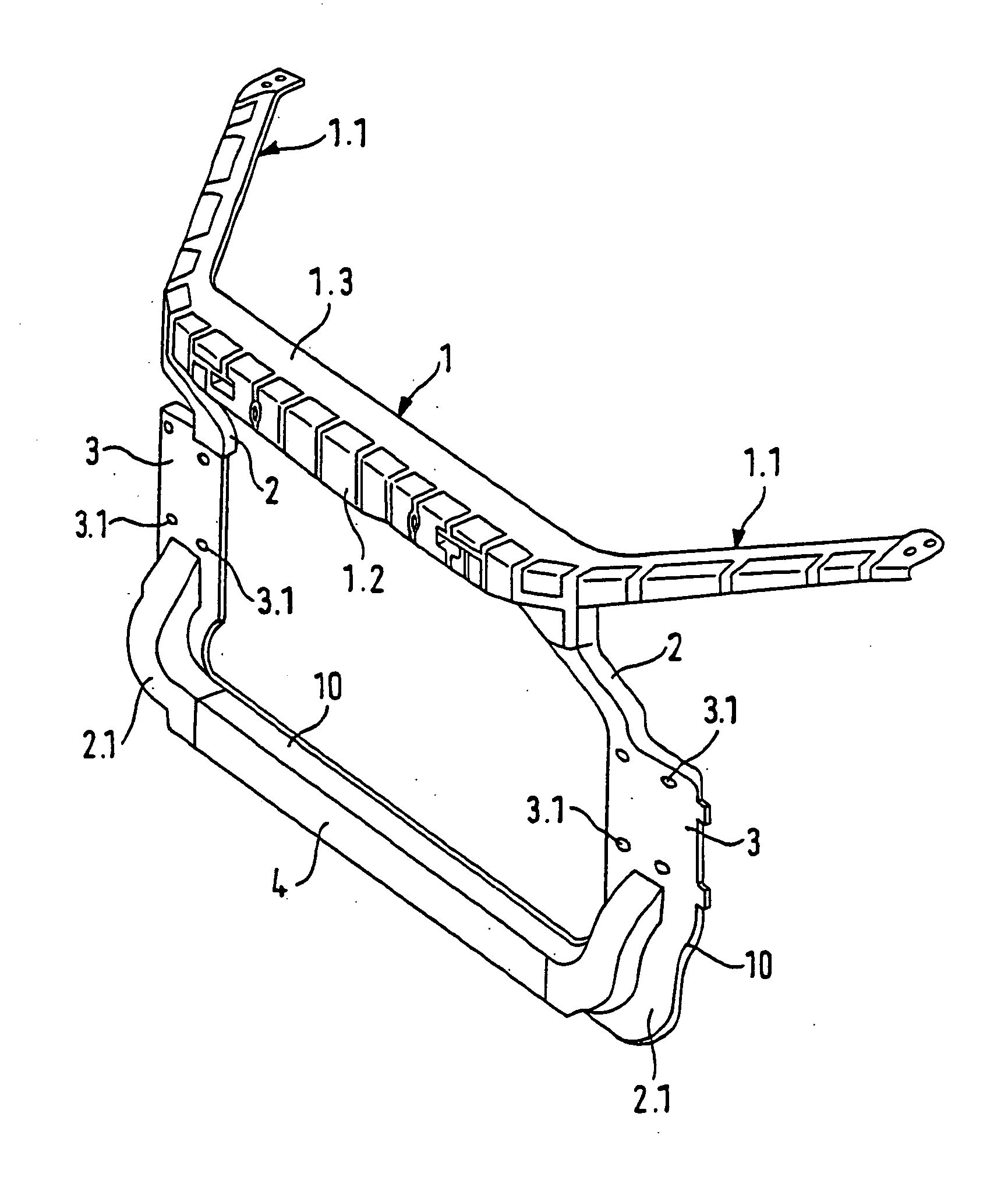 Hybrid-structure assembly support