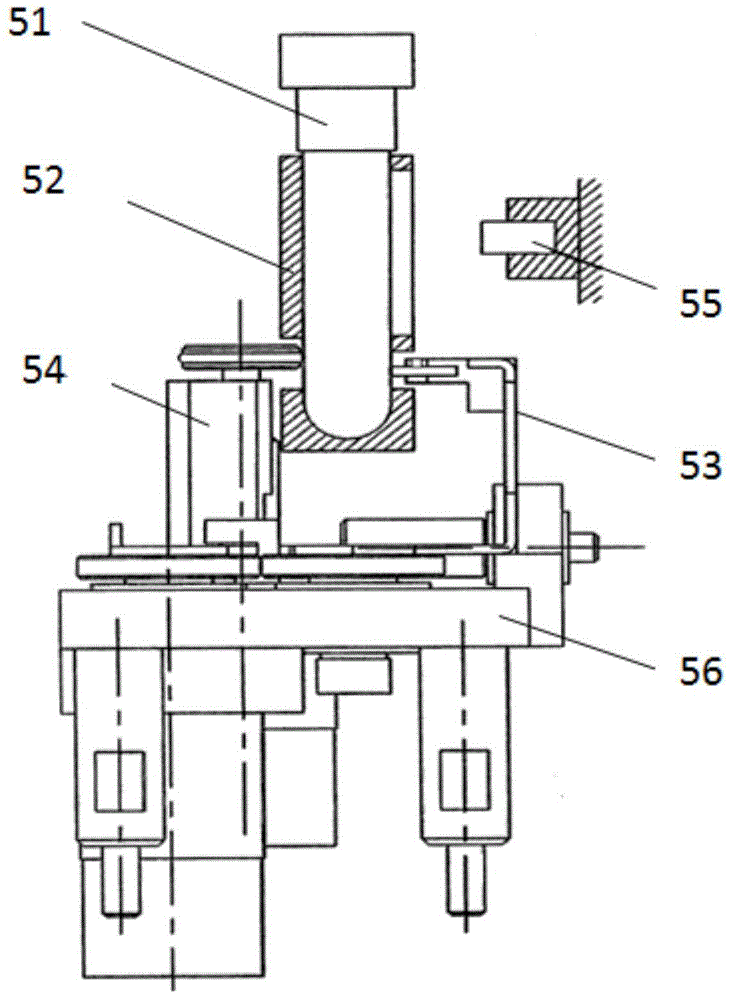 Device and method for automatically scanning test tube bar code