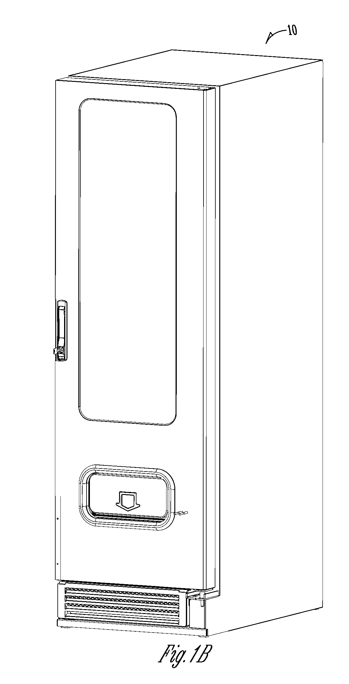 Apparatus and method for single or multiple temperature zone(s) in refrigerated vending machine