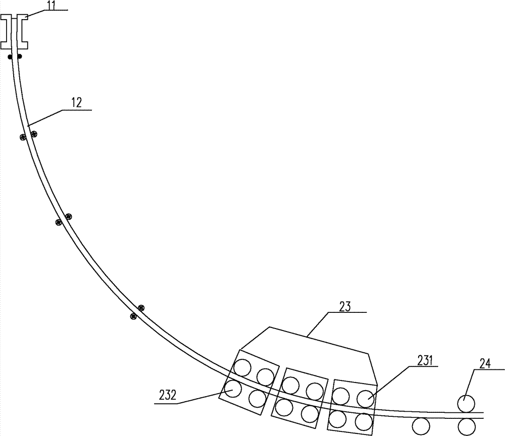 Continuous casting machine and small square billet soft reduction device