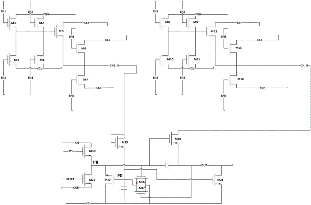 Shifting register, grid-line driving circuit and display device