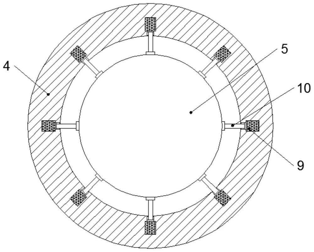 Miniature laser marking instrument mounting structure applied to cable bridge construction