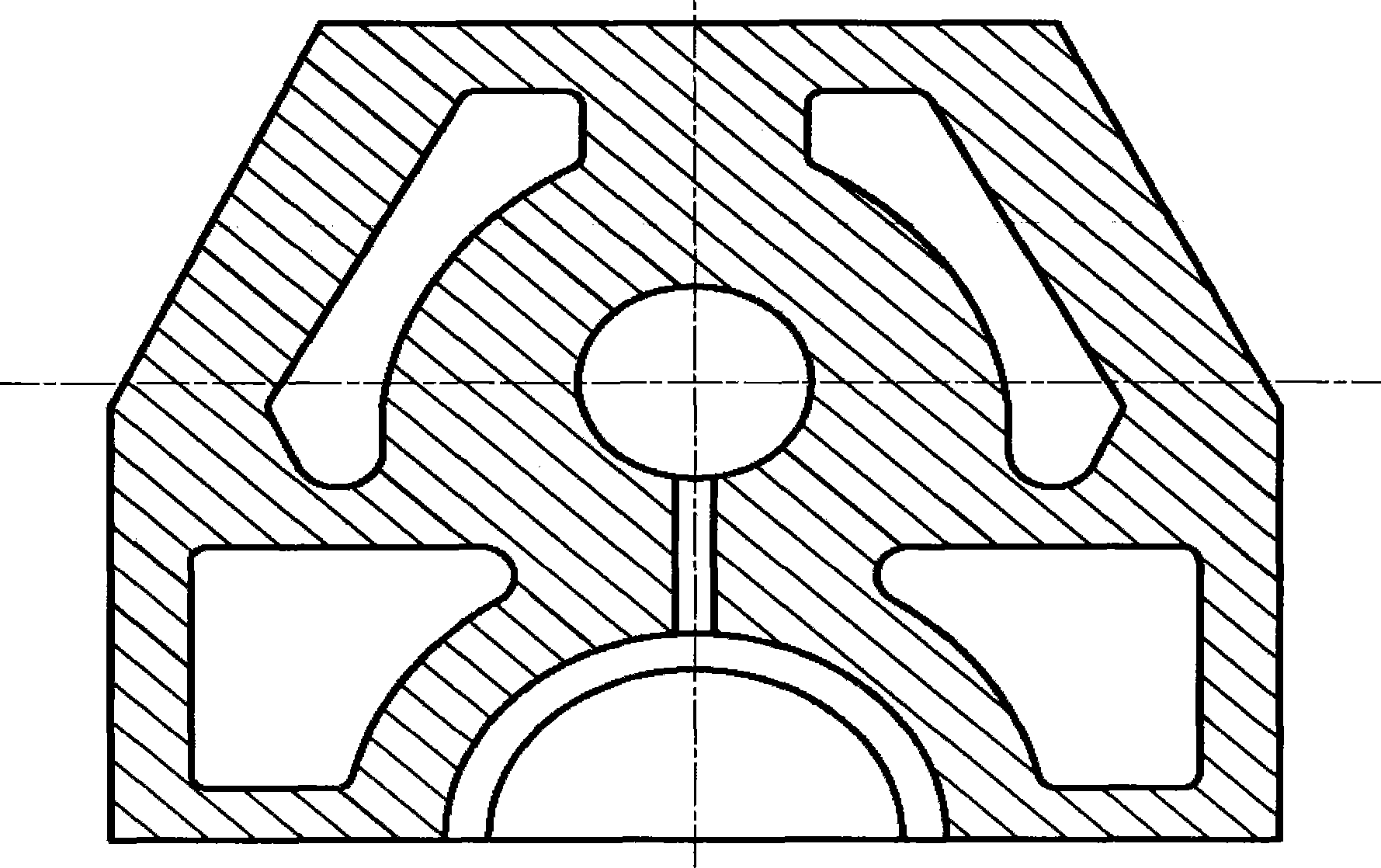 Composite material used for casting aluminum alloy box body oil duct and method thereof