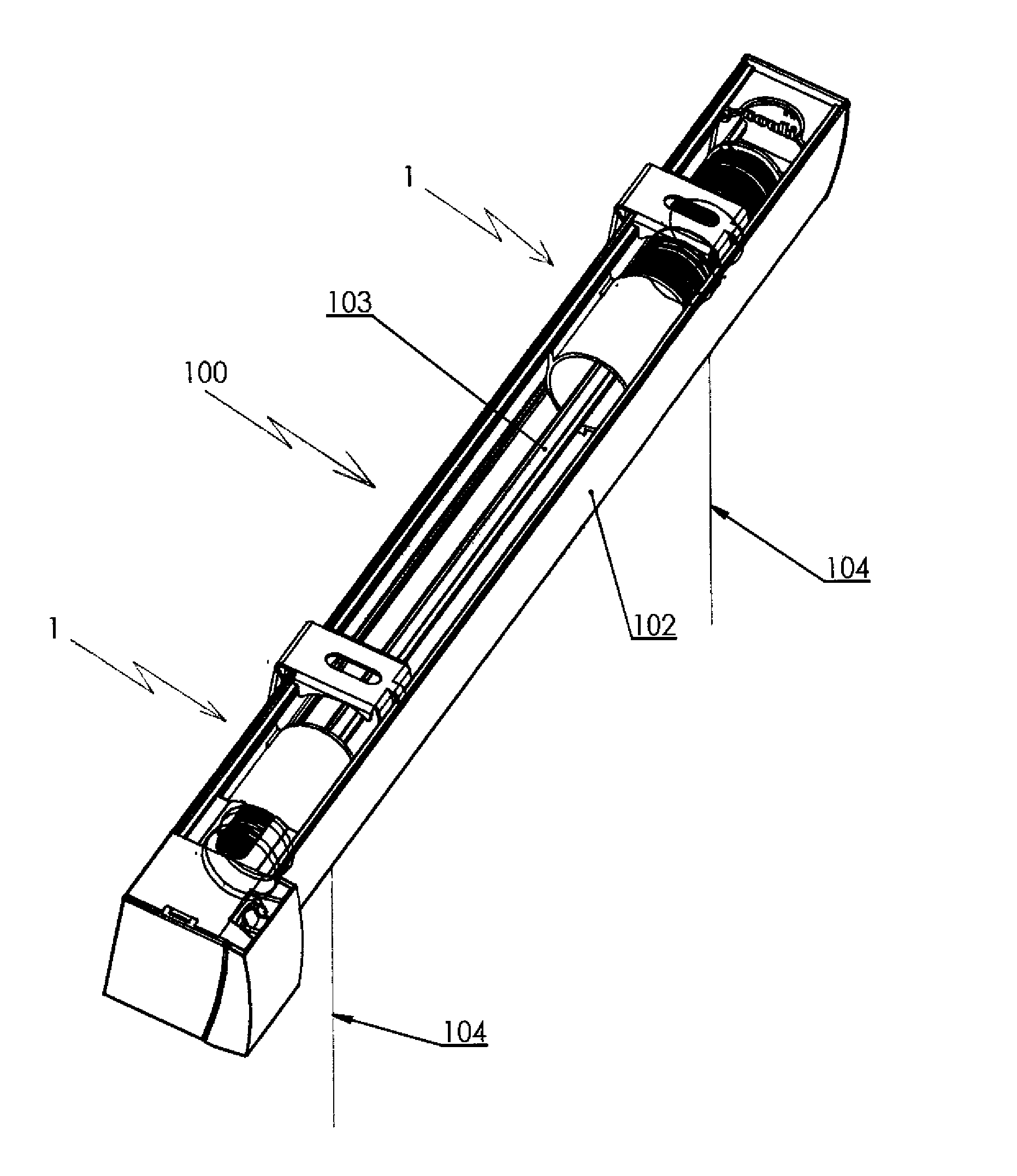 Cord winding device for a screen, such as a window covering