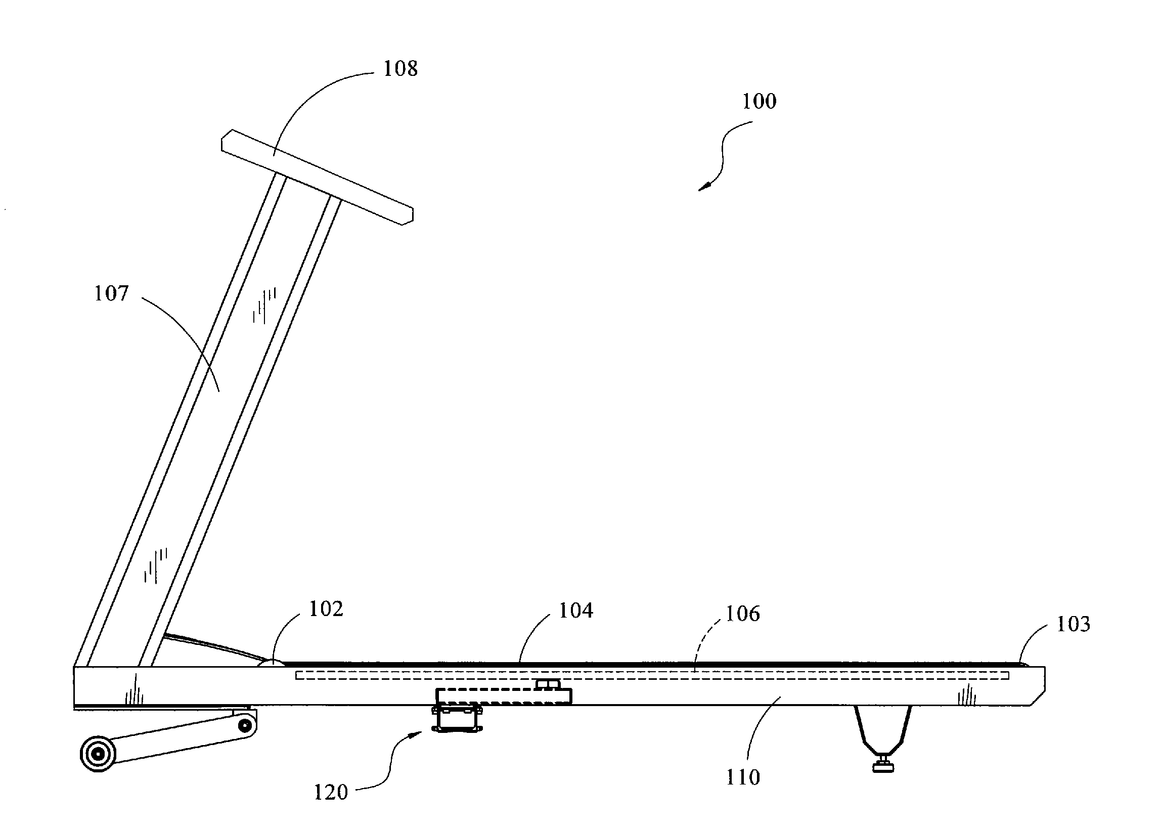 Treadmill with cushion assembly