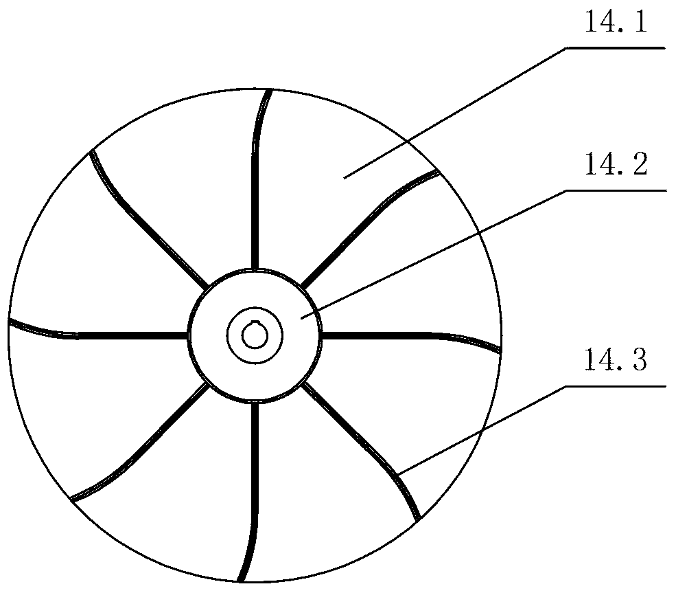 Rotary type grain separating device