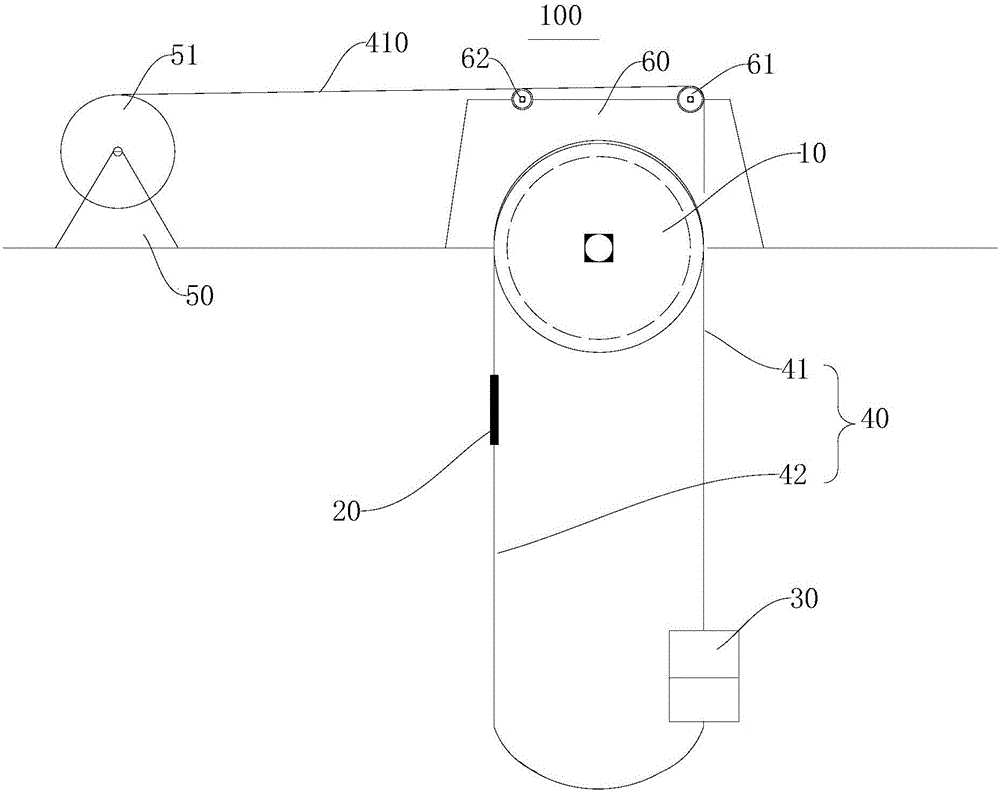 Multi-rope friction type lifter and first rope replacing method thereof