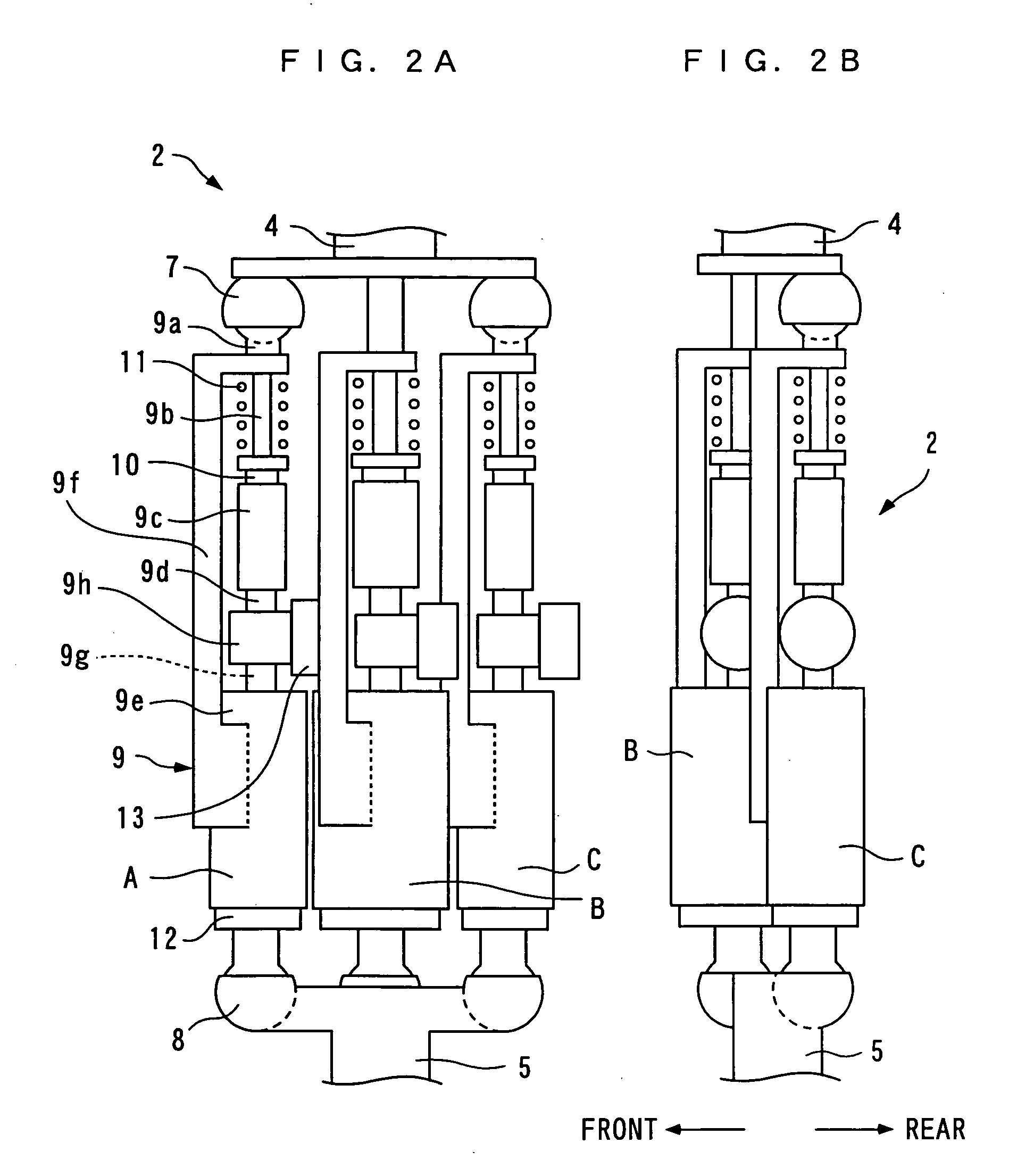 Joint device for artificial leg, method and control unit for controlling the joint device