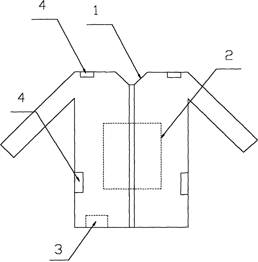 Warm clothing made from fabric with nano-function applicable to being worn in winter