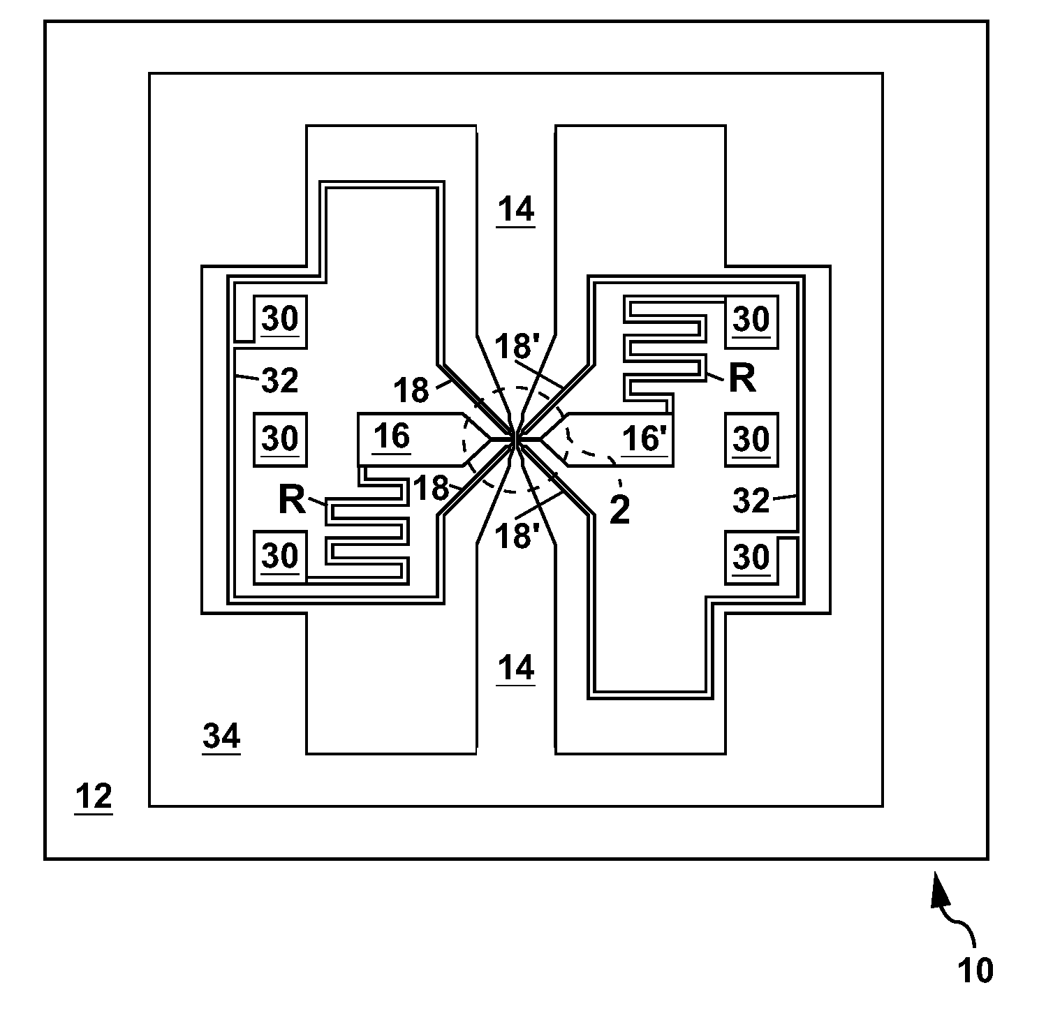 Nanoeletromechanical switch and logic circuits formed therefrom