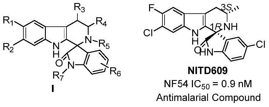 Method for asymmetric catalytic synthesis of spirocyclic tetrahydrocarbazoline compound