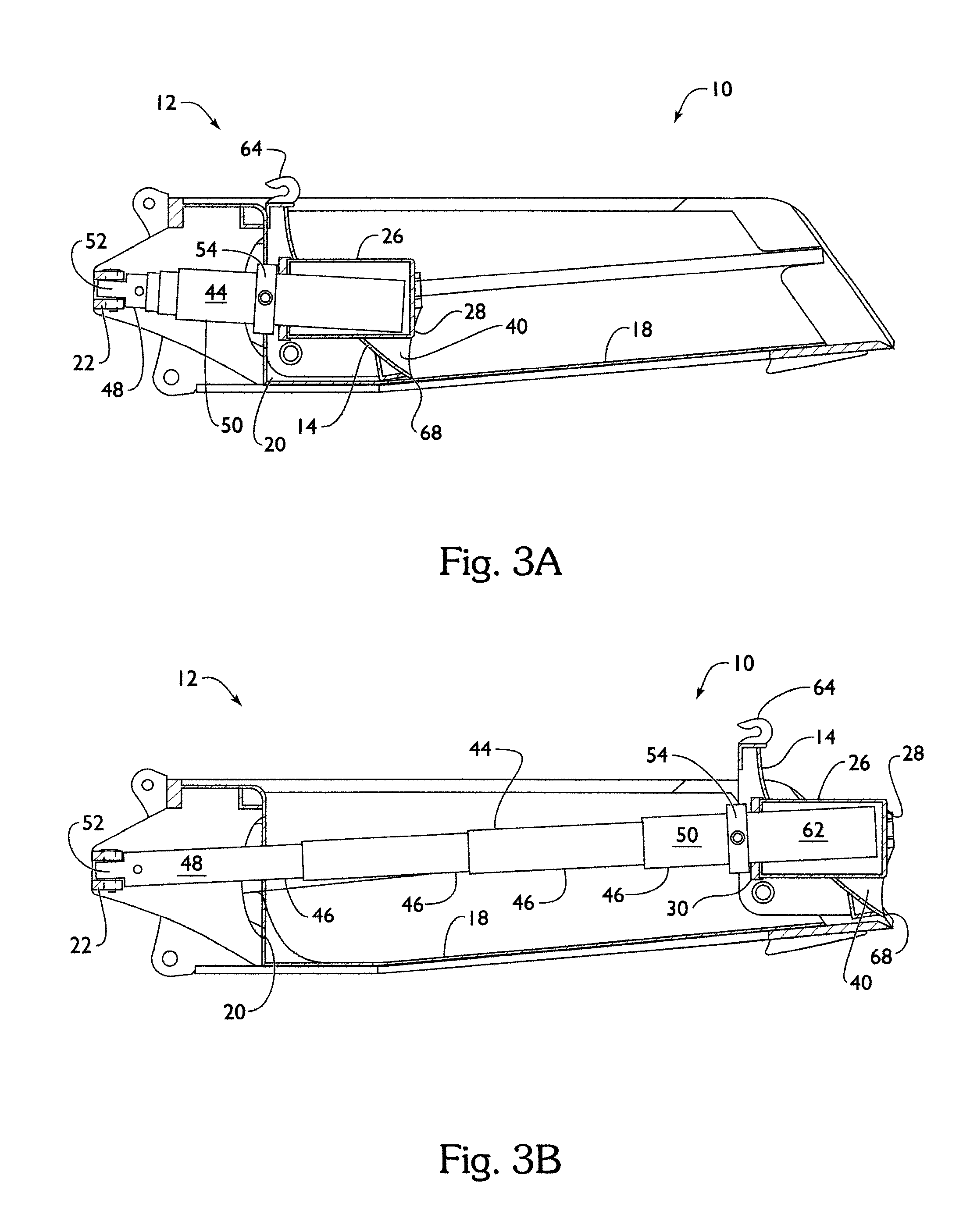 Mining scoop material ejection retrieval system