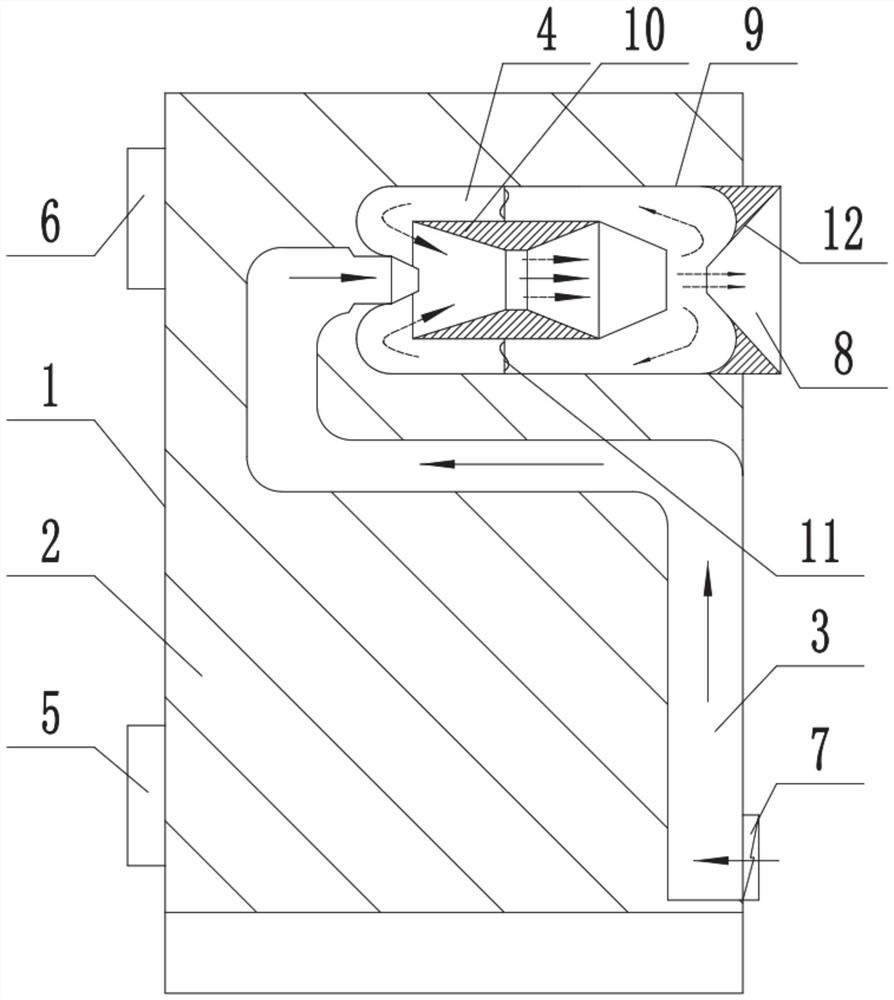 Circulating heat exchange device and method for improving heat exchange efficiency